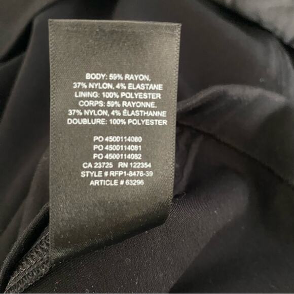 Babaton Rusian Black Off Shoulder Black Bodycon Dress size 6 - Picture 10 of 10